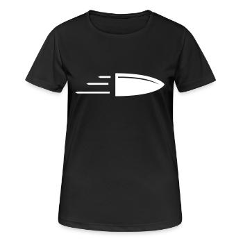 bullet Munition Kugel Geschoss Waffe - Frauen T-Shirt atmungsaktiv - Schwarz - Vorne - AI Model Female 172 light (172cm)