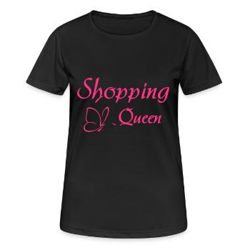 SHOPPING QUEEN - T-shirt respirant Femme - noir - Devant - AI Model Female 172 light (172cm)