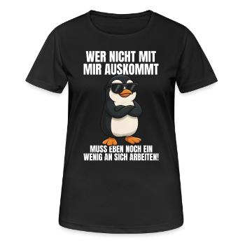 Funny Funny Saying Sayings - Women's Breathable T-Shirt - black - Front - AI Model Female 172 light (172cm)
