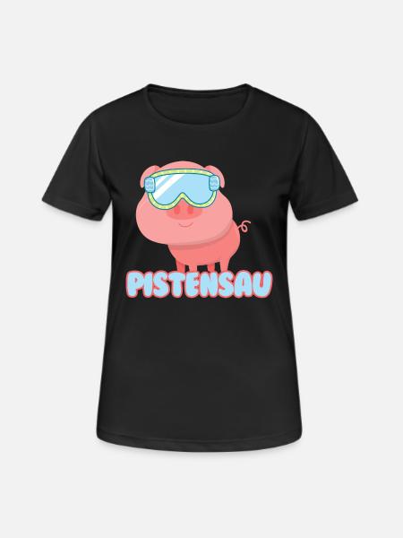 pistensau - Women's Breathable T-Shirt - black