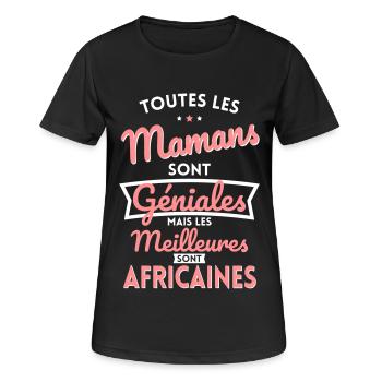Mamans géniales les meilleures sont Africaines - T-shirt respirant Femme - noir - Devant - AI Model Female 172 light (172cm)