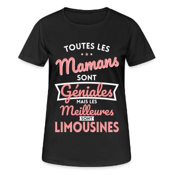Mamans géniales les meilleures sont Limousines - T-shirt respirant Femme - noir - Devant - AI Model Female 172 light (172cm)