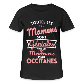 Mamans géniales les meilleures sont Occitanes - T-shirt respirant Femme - noir - Devant - AI Model Female 172 light (172cm)