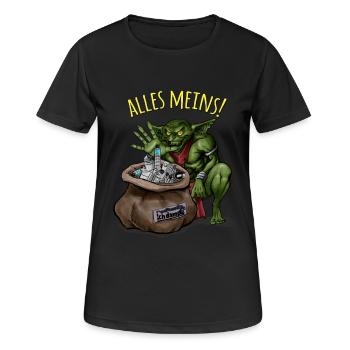 Goblin - Women's Breathable T-Shirt - black - Front - AI Model Female 172 light (172cm)