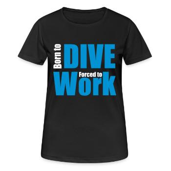 dive - Women's Breathable T-Shirt - black - Front - AI Model Female 172 light (172cm)