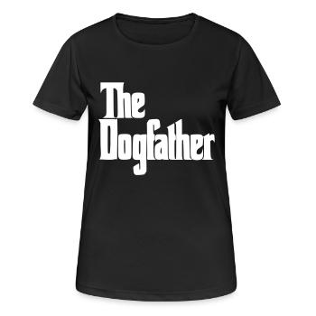 The Dogfather Hunde Daddy, Stolzer Hundebesitzer - Frauen T-Shirt atmungsaktiv - Schwarz - Vorne - AI Model Female 172 light (172cm)