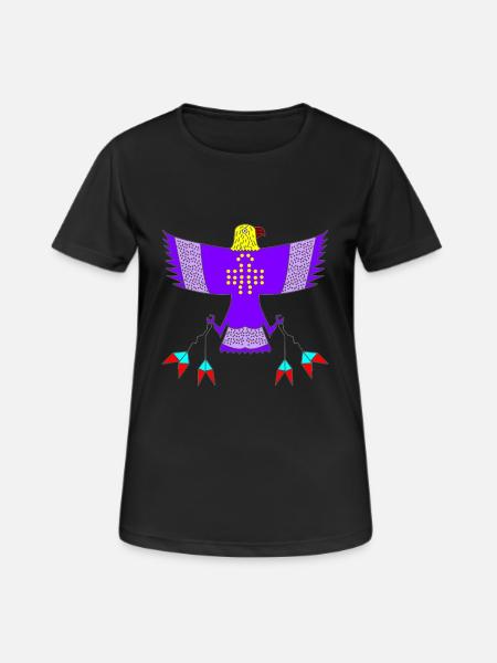 Tribal eagle indian tribe kids gift sports - Women's Breathable T-Shirt - black