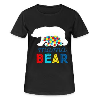 Autismus Autist ADHS Mutter Mama Asperger Geschenk - Frauen T-Shirt atmungsaktiv - Schwarz - Vorne - AI Model Female 172 light (172cm)