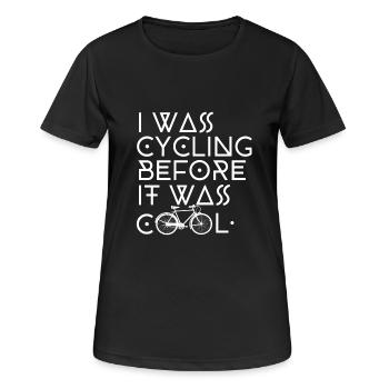 Cyclisme - Cool - T-shirt respirant Femme - noir - Devant - AI Model Female 172 light (172cm)
