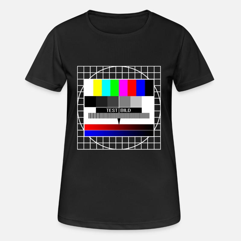testbild - T-shirt respirant Femme - noir
