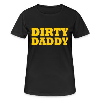 Dirty daddy - T-shirt respirant Femme - noir - Devant - AI Model Female 172 light (172cm)