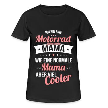 Motorcycling mom like normal mom much cooler - Women's Breathable T-Shirt - black - Front - AI Model Female 172 light (172cm)