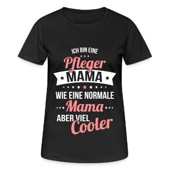 Caregiver mom like a normal mom much cooler - Women's Breathable T-Shirt - black - Front - AI Model Female 172 light (172cm)
