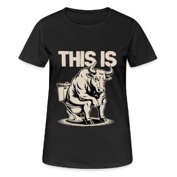 C’est des conneries - T-shirt respirant Femme - noir - Devant - AI Model Female 172 light (172cm)
