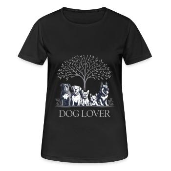 Hundefreund - Frauen T-Shirt atmungsaktiv - Schwarz - Vorne - AI Model Female 172 light (172cm)