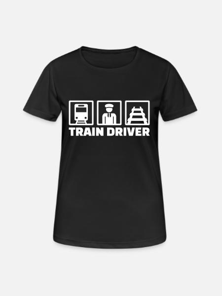 Train driver - Women's Breathable T-Shirt - black