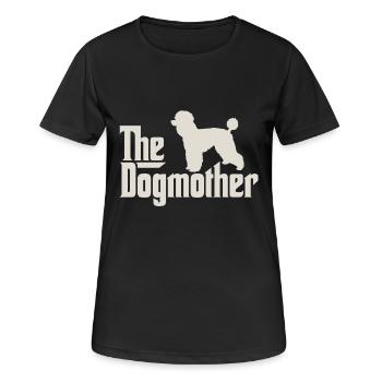 Le Dogmother - caniche caniche caniche - T-shirt respirant Femme - noir - Devant - AI Model Female 172 light (172cm)