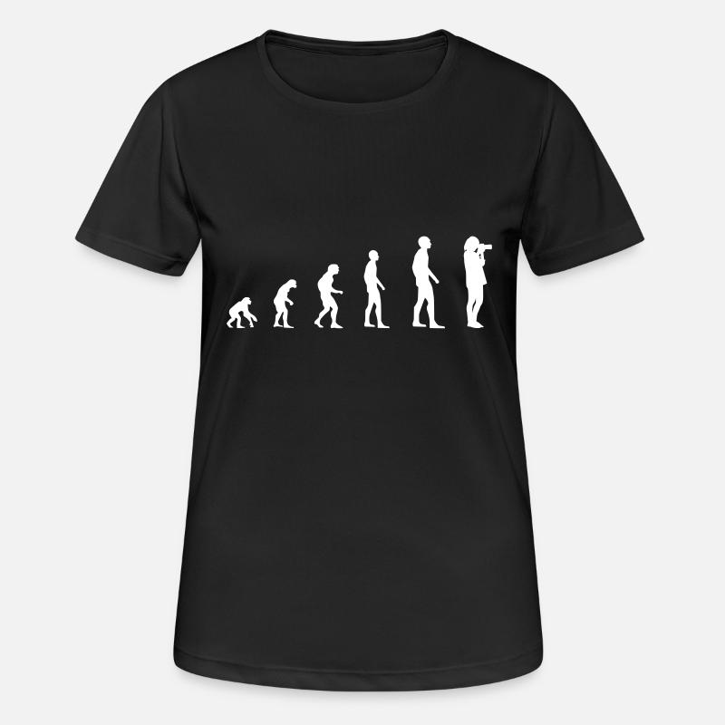 Journalist / Photographer - Evolution - Women's Breathable T-Shirt - black