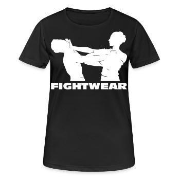 Wing Chun | Fightwear - Frauen T-Shirt atmungsaktiv - Schwarz - Vorne - AI Model Female 172 light (172cm)