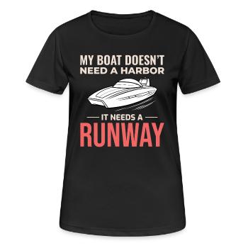 Speedboat Racing Boaters Thrill Seekers - Women's Breathable T-Shirt - black - Front - AI Model Female 172 light (172cm)