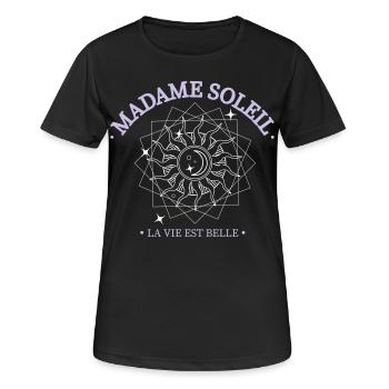 Mystique Madame soleil - T-shirt respirant Femme - noir - Devant - AI Model Female 172 light (172cm)