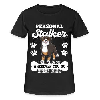 Bernese Mountain Dog Swiss Dog - Women's Breathable T-Shirt - black - Front - AI Model Female 172 light (172cm)