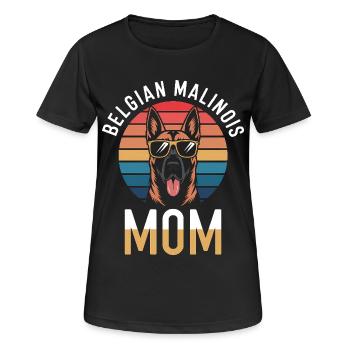 Belgian Shepherd Saying Malinois Gift - Women's Breathable T-Shirt - black - Front - AI Model Female 172 light (172cm)