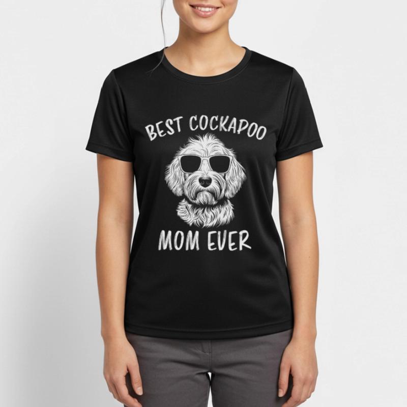 Cockapoo Spruch Mama Lustiges Cockapoo Geschenk Frauen T-Shirt atmungsaktiv