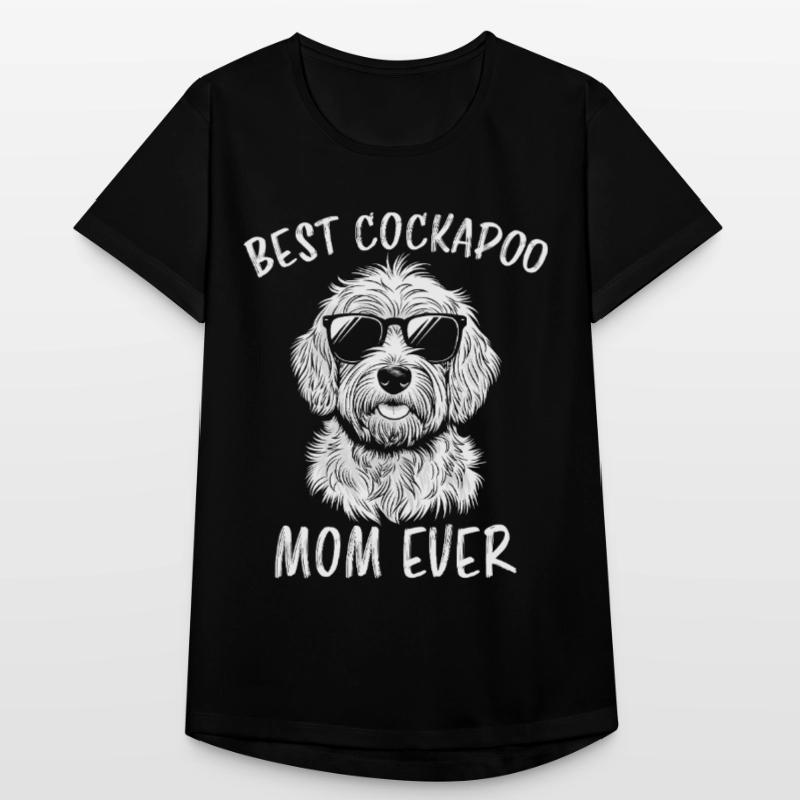 Cockapoo Spruch Mama Lustiges Cockapoo Geschenk Frauen T-Shirt atmungsaktiv