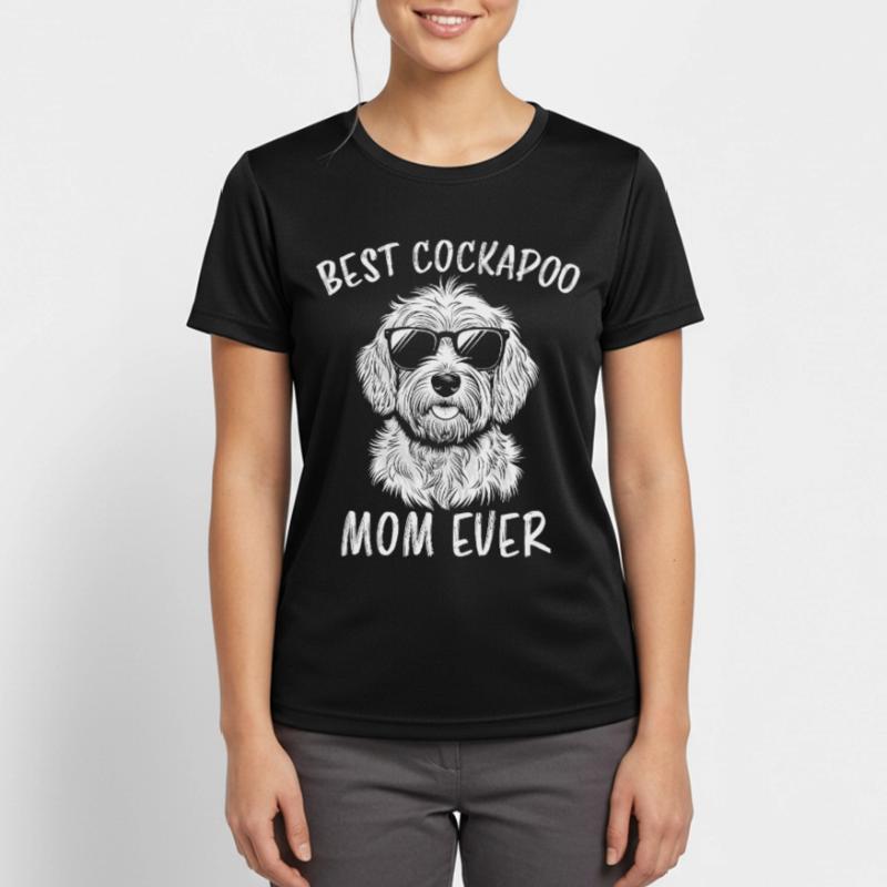Cockapoo Spruch Mama Lustiges Cockapoo Geschenk Frauen T-Shirt atmungsaktiv
