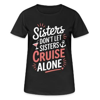Cruise Saying Travel Ship Cruise Gift - Women's Breathable T-Shirt - black - Front - AI Model Female 172 light (172cm)
