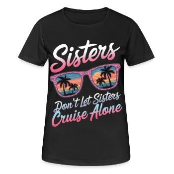 Kreuzfahrt Spruch Reise Schiffskreuzfahrt Geschenk - Frauen T-Shirt atmungsaktiv - Schwarz - Vorne - AI Model Female 172 light (172cm)