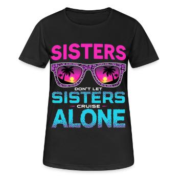 Cruise Saying Travel Ship Cruise Gift - Women's Breathable T-Shirt - black - Front - AI Model Female 172 light (172cm)