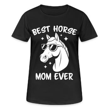 Pferde Spruch Reitsport Lustiges Pferde Geschenk - Frauen T-Shirt atmungsaktiv - Schwarz - Vorne - AI Model Female 172 light (172cm)