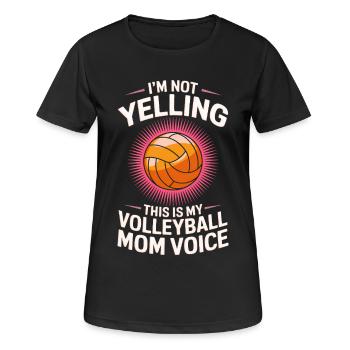 volley-ball dire drôle de cadeau de volley-ball - T-shirt respirant Femme - noir - Devant - AI Model Female 172 light (172cm)