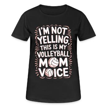 volley-ball dire drôle de cadeau de volley-ball - T-shirt respirant Femme - noir - Devant - AI Model Female 172 light (172cm)