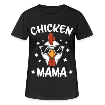 Chicken Saying Rooster Farmer Funny Chicken Gift - Women's Breathable T-Shirt - black - Front - AI Model Female 172 light (172cm)