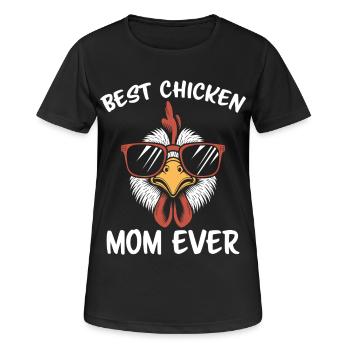 Chicken Saying Rooster Farmer Funny Chicken Gift - Women's Breathable T-Shirt - black - Front - AI Model Female 172 light (172cm)