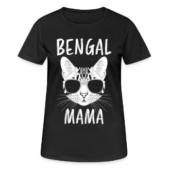 Bengalkatze Spruch Lustiges Bengalkatzen Geschenk - Frauen T-Shirt atmungsaktiv - Schwarz - Vorne - AI Model Female 172 light (172cm)