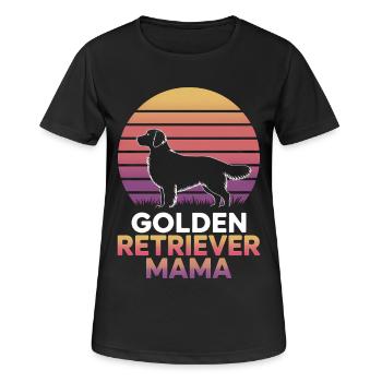 Golden Retriever Spruch Golden Retriever Geschenk - Frauen T-Shirt atmungsaktiv - Schwarz - Vorne - AI Model Female 172 light (172cm)