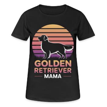 Golden Retriever Spruch Golden Retriever Geschenk - Frauen T-Shirt atmungsaktiv - Schwarz - Vorne - AI Model Female 172 light (172cm)