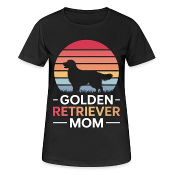 Golden Retriever Spruch Golden Retriever Geschenk - Frauen T-Shirt atmungsaktiv - Schwarz - Vorne - AI Model Female 172 light (172cm)