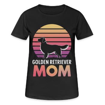 Golden Retriever Spruch Golden Retriever Geschenk - Frauen T-Shirt atmungsaktiv - Schwarz - Vorne - AI Model Female 172 light (172cm)