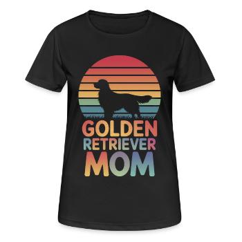 Golden Retriever Spruch Golden Retriever Geschenk - Frauen T-Shirt atmungsaktiv - Schwarz - Vorne - AI Model Female 172 light (172cm)