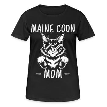 Maine Coon Saying Funny Maine Coon Gift - Women's Breathable T-Shirt - black - Front - AI Model Female 172 light (172cm)