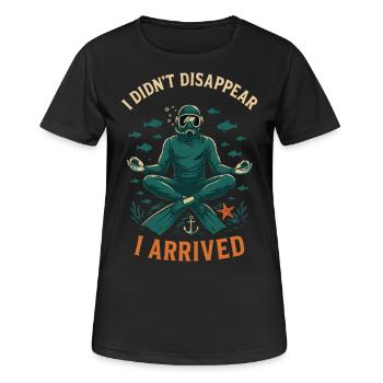 Je n’ai pas disparu Je suis arrivé plongeur - T-shirt respirant Femme - noir - Devant - AI Model Female 172 light (172cm)