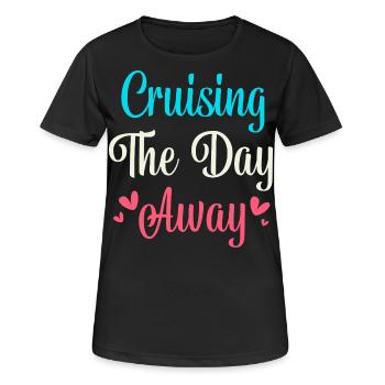 Kreuzfahrt Kreuzfahrtschiff - Frauen T-Shirt atmungsaktiv - Schwarz - Vorne - AI Model Female 172 light (172cm)
