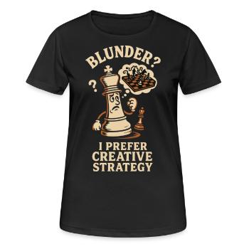 Schnitzer? Ich Bevorzuge Kreative Strategie - Frauen T-Shirt atmungsaktiv - Schwarz - Vorne - AI Model Female 172 light (172cm)