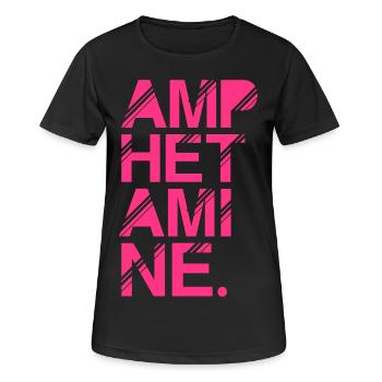 Amphétamine drogues Pep de vitesse - T-shirt respirant Femme - noir - Devant - AI Model Female 172 light (172cm)