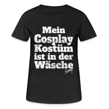 Costume de cosplay en lingerie Anime Manga Cosplayer - T-shirt respirant Femme - noir - Devant - AI Model Female 172 light (172cm)